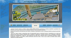 Desktop Screenshot of apartmanicosovickotor.com