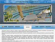 Tablet Screenshot of apartmanicosovickotor.com